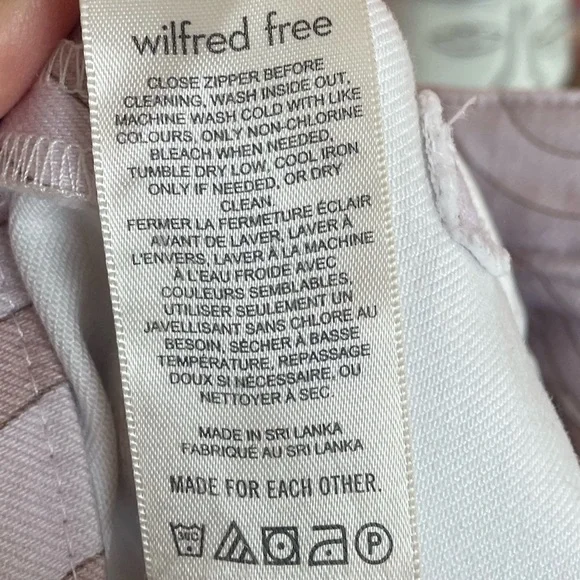 Wilfred Free Vera Pant Printed, High-Waisted Twill Pants, Size 10 - Picture 6 of 12